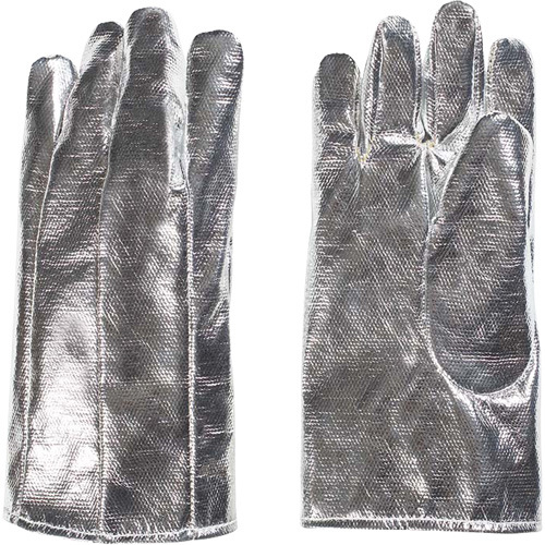 Heat Resistant Gloves, Aluminized/Kevlar&reg;, One Size, Protects Up To 800° F (426.66° C) NRZ Safety Inc.