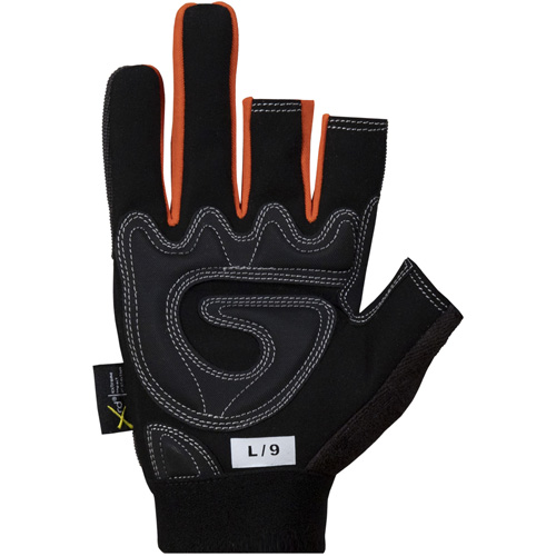Gants de cadreurs avec doigts d&eacute;couverts Clutch Gear, Paume Synth&eacute;tique, Taille Petit NRZ Safety Inc.