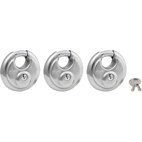 Cadenas &agrave; arceau prot&eacute;g&eacute;, Cl&eacute;s identiques, Acier inoxydable, Largeur de 2-3/4" NRZ Safety Inc.