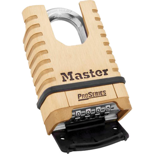 Cadenas &agrave; arceau prot&eacute;g&eacute; ProSeries, Combinaison, R&eacute;glable, Laiton massif, Largeur de 2-1/4" NRZ Safety Inc.