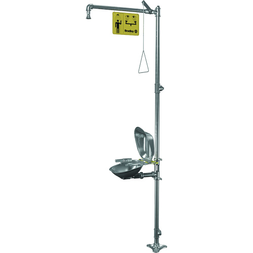Douche et laveur des yeux/du visage Halo, Socle NRZ Safety Inc.