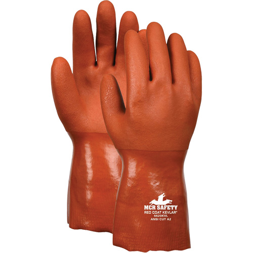Gants r&eacute;sistant aux coupures Redcoat, Taille 3T-Grand, Rev&ecirc;tement PVC, Enveloppe en Kevlar, ASTM ANSI niveau A2/EN 388 niveau 3 NRZ Safety Inc.