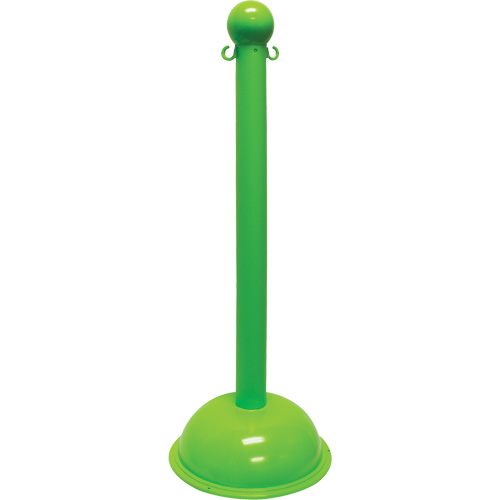 Heavy-Duty Stanchion, 40" High, Green NRZ Safety Inc.