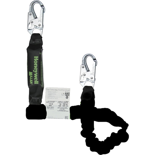 Miller&reg; Arc-Rated Shock-Absorbing Lanyard, 6', Locking Snap Hook Center, Locking Snap Hook Leg Ends, Kevlar&reg; NRZ Safety Inc.