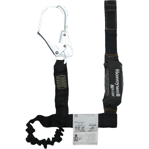 Miller&reg; Arc-Rated Shock-Absorbing Lanyard, 6', Scaffold Hook Center, Choke-Off Loop Leg Ends, Kevlar&reg; NRZ Safety Inc.