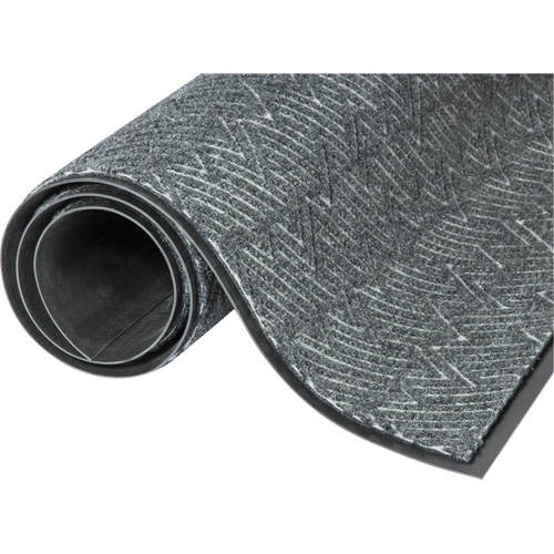 Triathlon Performance Entrance Mats, Wiper/Scraper, 4' x 6' x 7/16", Cool Grey NRZ Safety Inc.