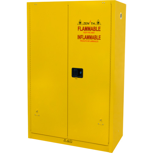 Flammable Storage Cabinet, 45 gal., 2 Door, 43" W x 65" H x 18" D NRZ Safety Inc.