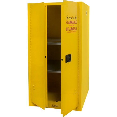Armoire pour produits inflammables, 60 gal., 2 Porte(s), 34" La x 65" h x 34" p NRZ Safety Inc.
