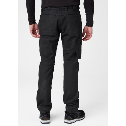 Pantalons d'entretien Oxford, Poly-coton, Noir, Taille 30, Entrejambe 32 NRZ Safety Inc.