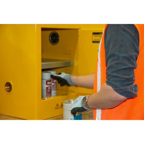 Armoire pour produits inflammables, 4 gal., 1 Porte(s), 17" La x 22" h x 18" p NRZ Safety Inc.