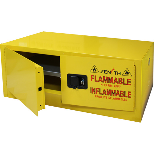 Flammable Storage Cabinet, 12 gal., 2 Door, 43" W x 18" H x 18" D NRZ Safety Inc.