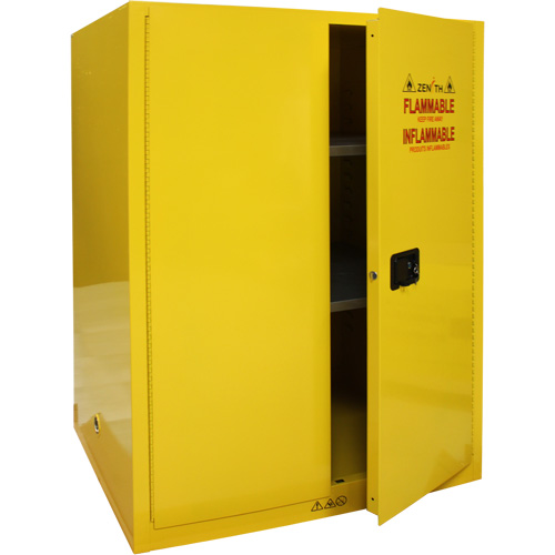 Flammable Storage Cabinet, 90 Gal., 2 Door, 43" W x 66" H x 34" D NRZ Safety Inc.