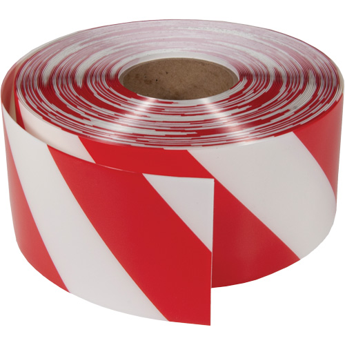 ArmorStripe&reg; Ultra Durable Floor Tape, 4" x 100', PVC, Red and White NRZ Safety Inc.