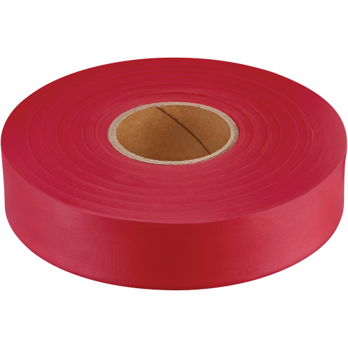 Ruban de signalisation Empire, 1" la x 600' lo, Rouge fluorescent NRZ Safety Inc.