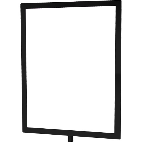 Heavy-Duty Vertical Sign Holder for Classic Posts, Black NRZ Safety Inc.