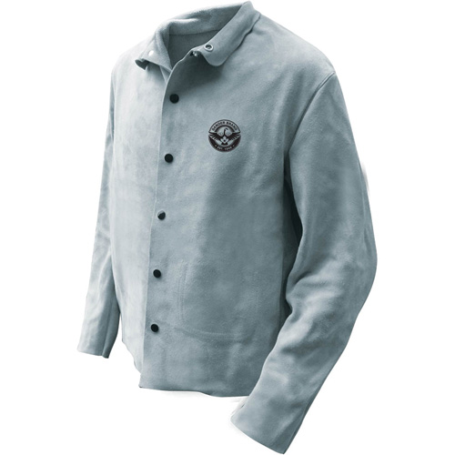Veste de soudeur, Cuir, 5T-Grand, Gris NRZ Safety Inc.
