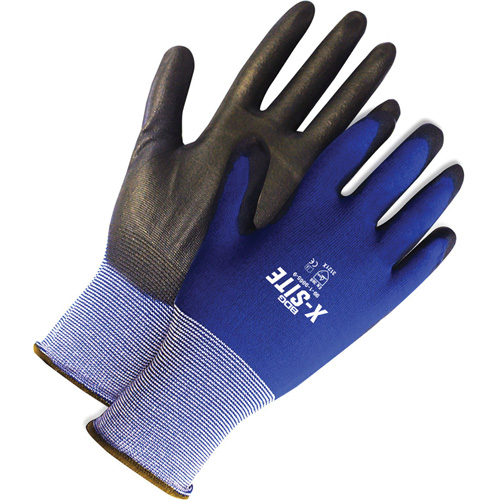 X-Site Coated Gloves, 6, Polyurethane Coating, 18 Gauge, Nylon Shell NRZ Safety Inc.