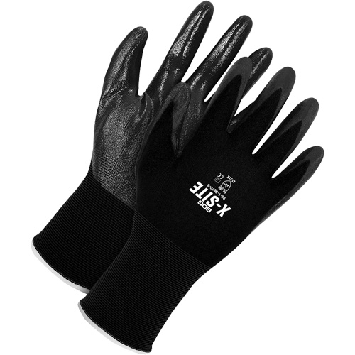 X-Site Coated Gloves, 6, Bi-Polymer Coating, 15 Gauge, Nylon Shell NRZ Safety Inc.