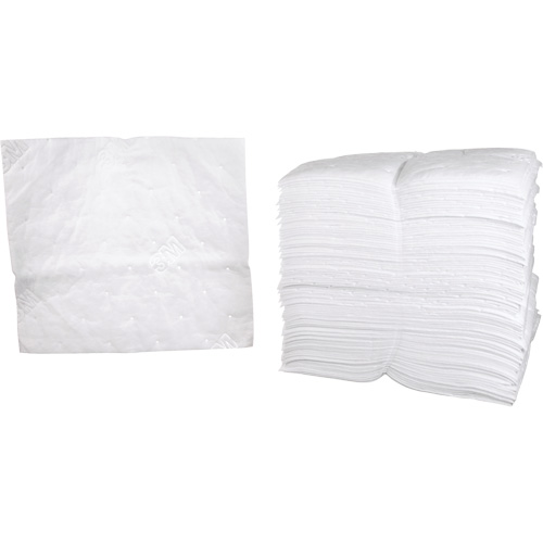 Petroleum Sorbent Pads, Oil Only, 19" x 17", 38.7 gal. Absorbancy NRZ Safety Inc.