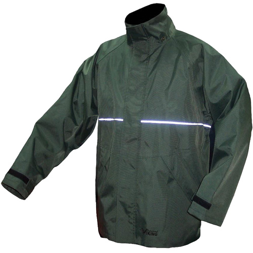 Journeyman Waterproof Jacket, Nylon, Medium, Green NRZ Safety Inc.