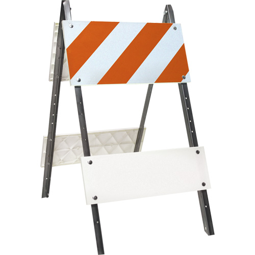 Barricade prismatique, Repliable, 24" lo x 45" h, Orange/Blanc NRZ Safety Inc.