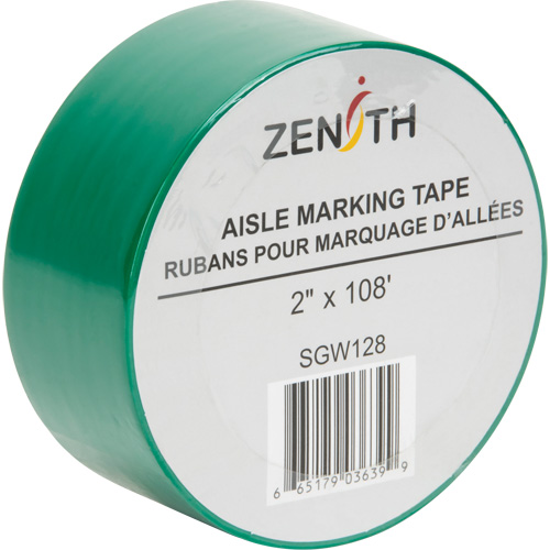 Ruban pour marquage d'all&eacute;es, 2" x 108', PVC, Vert NRZ Safety Inc.