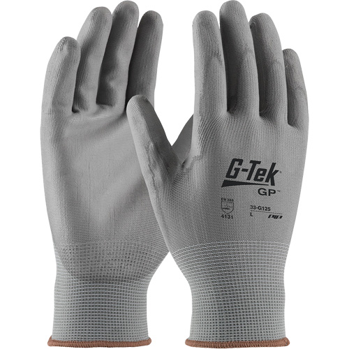 Gants enduits G-Tek GP, 2T-Grand, R&ecirc;vetement Polyur&eacute;thane, Calibre 13, Enveloppe en Nylon NRZ Safety Inc.