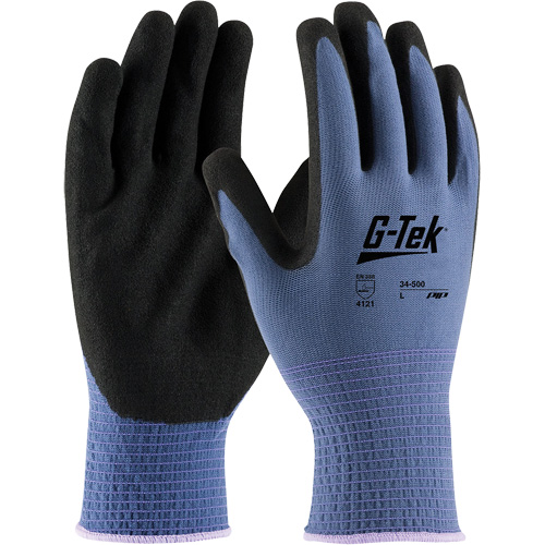 G-Tek&reg; GP Coated Gloves, Small, Nitrile Coating, 13 Gauge, Nylon Shell NRZ Safety Inc.