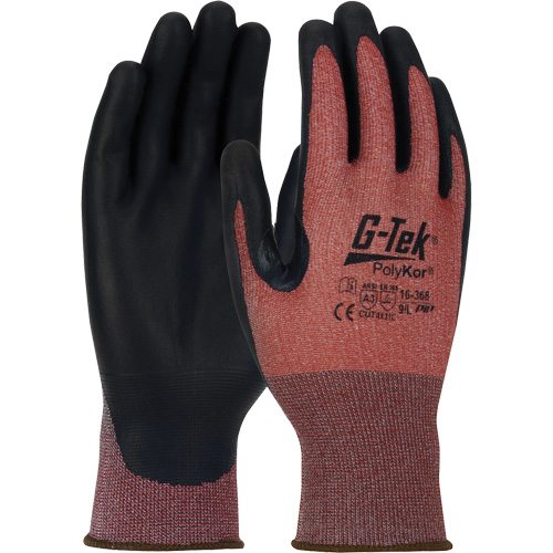 G-Tek&reg; PolyKor&reg; X7 Neuroma&reg; Cut Resistant Gloves, Size Small, 18 Gauge, Polyurethane Coated, Polyethylene Shell, ASTM ANSI Level A3/EN 388 Level C NRZ Safety Inc.