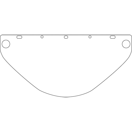 Dynamic Universal Fit Safety Visor, Polycarbonate, Clear Tint NRZ Safety Inc.