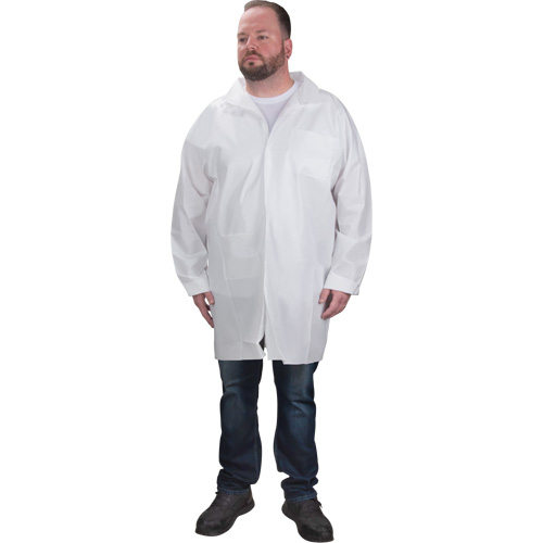Protective Lab Coat, Microporous, White, 2X-Large NRZ Safety Inc.