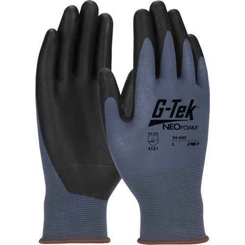 G-Tek&reg; NeoFoam&reg; Seamless Knit Coated Gloves, X-Small, Polyurethane Coating, 15 Gauge, Nylon Shell NRZ Safety Inc.
