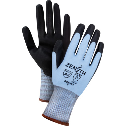 Ultimate Dexterity Cut-Resistant Gloves, Size Small, 18 Gauge, Polyurethane Coated, HPPE Shell, ASTM ANSI Level A2/EN 388 Level B NRZ Safety Inc.