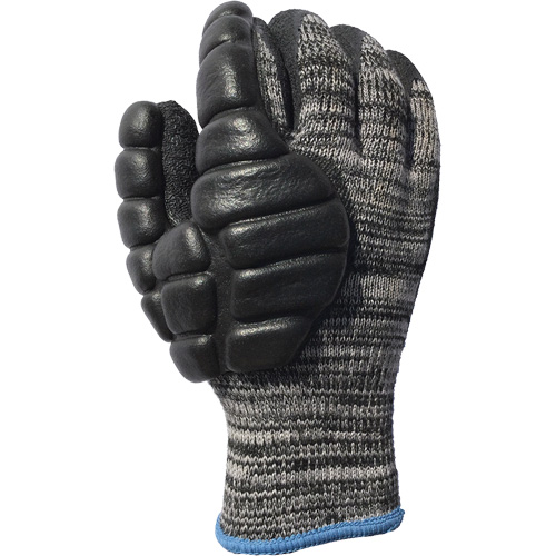 Gants antichocs enduits pour le martelage, 8/Moyen, Paume en Synth&eacute;tique, Poignet &eacute;lastique NRZ Safety Inc.
