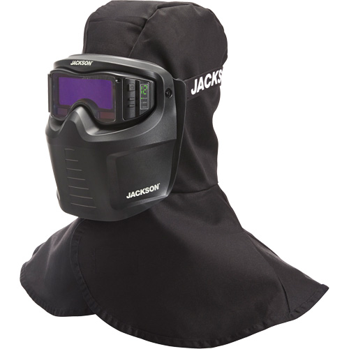 Rebel ADF Welding Mask, 3.5" L x 1.3" W View Area, 3/5-12 Shade Range, Black NRZ Safety Inc.