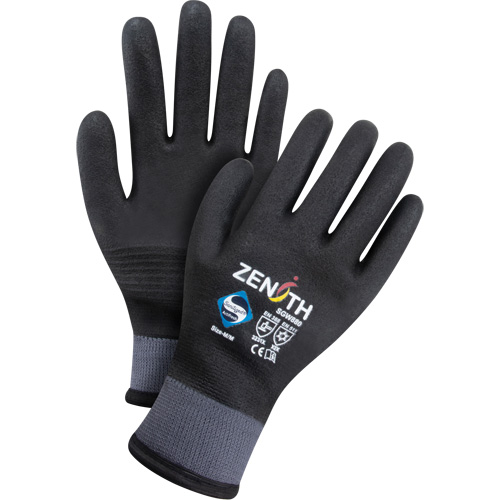 Gants enduits ZX-30° de premi&egrave;re qualit&eacute;, Grand, R&ecirc;vetement Mousse de PVC, Calibre 15, Enveloppe en Nylon NRZ Safety Inc.