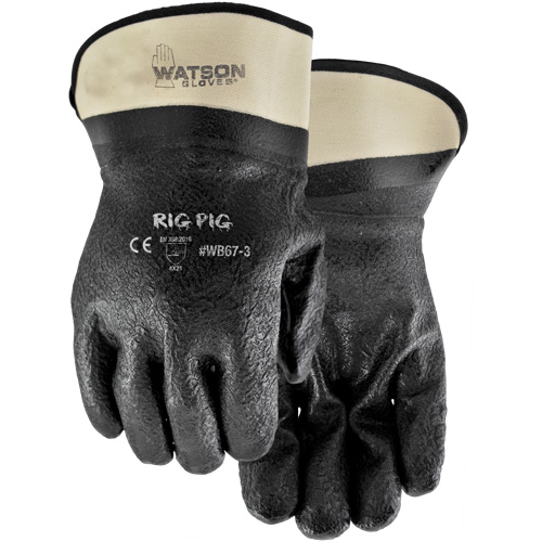 Rig Pig Gloves, One Size, Nitrile/PVC Coating, Jersey Shell NRZ Safety Inc.