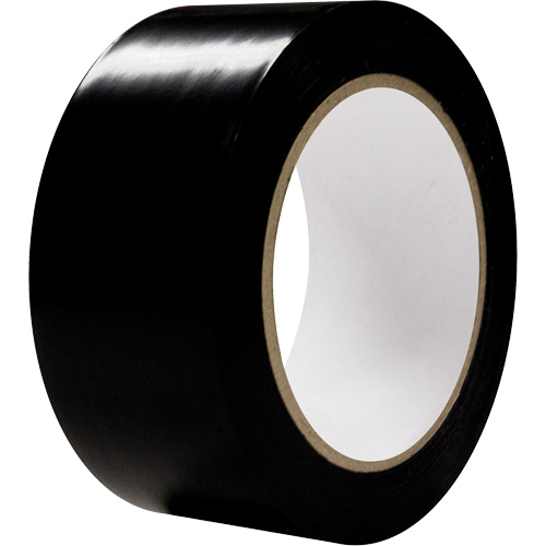 Aisle Marking Tape, 2" x 108', PVC, Black NRZ Safety Inc.