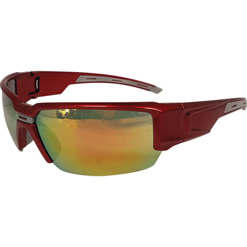 Lunettes de s&eacute;curit&eacute; Hartley, Lentille Rouge, R&eacute;pond ou surpasse la norme CSA Z94.3 NRZ Safety Inc.