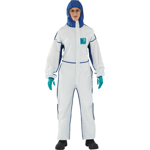 AlphaTec 1800 Comfort 3-Piece Coveralls, Large, Blue/White, Microporous/SMS NRZ Safety Inc.