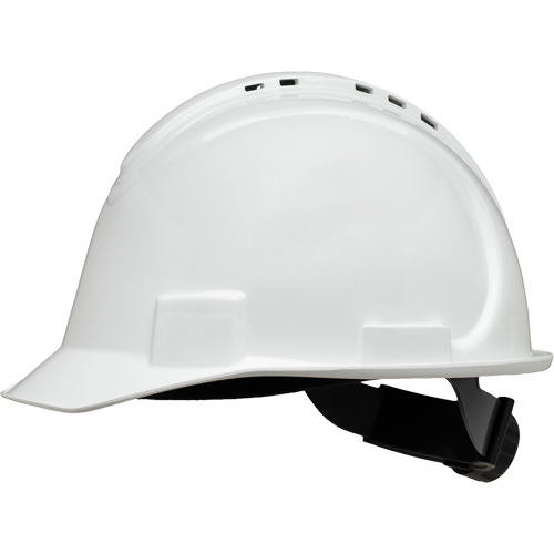 Casque de s&eacute;curit&eacute; &agrave; bordure courte North, R&eacute;pond aux normes CSA type 1, Suspension Rochet, Ventil&eacute; NRZ Safety Inc.
