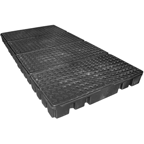 Black Diamond Low Profile Spill Pallet, 102 US gal. Spill Capacity, 96" x 49" x 6.5" NRZ Safety Inc.