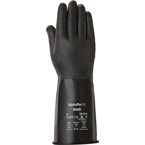 AlphaTec&reg; 38-514 Gloves, Size 7, 14" L, Butyl Rubber, 14-mil NRZ Safety Inc.