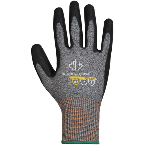 Cut Resistant Gloves, Size 6/X-Small, 13 Gauge, Polyurethane Coated, TenActiv Shell, ANSI/ISEA 105 Level 2 NRZ Safety Inc.