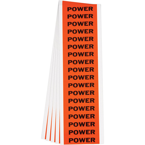 &eacute;tiquette de tension pour conduit  Power , 1/2" x 2-1/4", &eacute;toffe/Vinyle, Anglais NRZ Safety Inc.