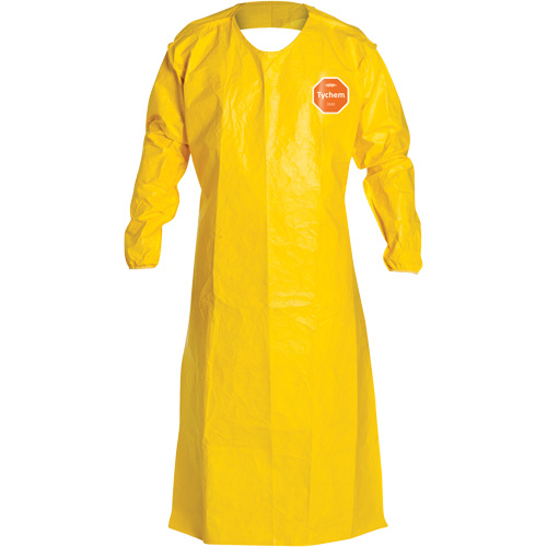 Tychem&reg; 2000 Extra-Long Long-Sleeved Apron, Polyethylene, 52" L x 28.5" W, Yellow NRZ Safety Inc.