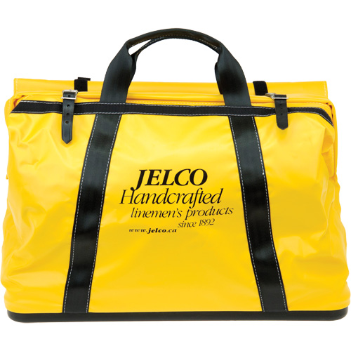 Sac de transport avec rev&ecirc;tement en vinyle, Nylon, Noir/Jaune NRZ Safety Inc.