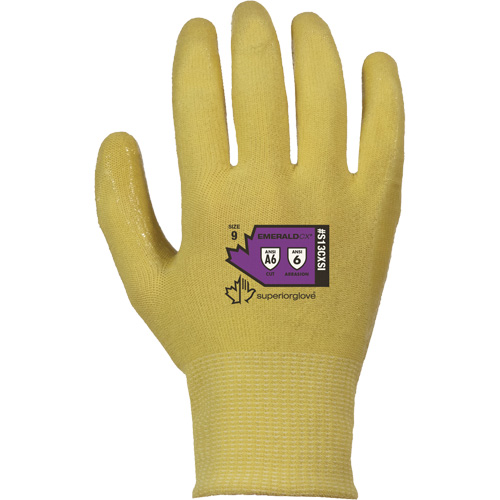 Emerald CX&reg; Cut & Heat Resistant Glove, Size 6, 13 Gauge, Silicone Coated, ASTM ANSI Level A6 NRZ Safety Inc.