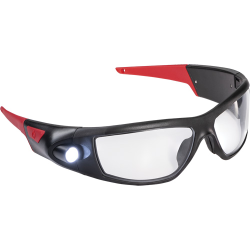 SPG400 Rechargeable Inspection Beam Safety Glasses, Clear Lens, ANSI Z87+ NRZ Safety Inc.