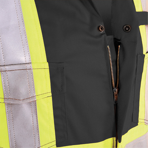 7702BK Combinaison ignifuge et r&eacute;sistant &agrave; l'arc &eacute;lectrique 88/12 FR-Tech, Taille 36, Noir, 9,7 cal/cm² NRZ Safety Inc.